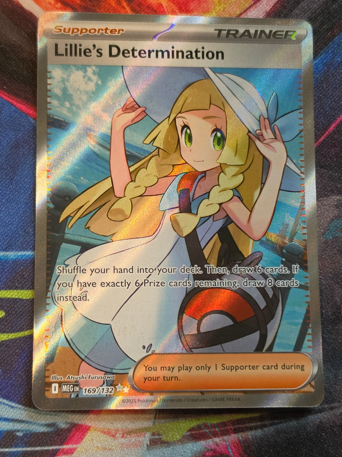 Lillie's Determination Ultra Rare ME01: Mega Evolution 169/132 NM Pokemon