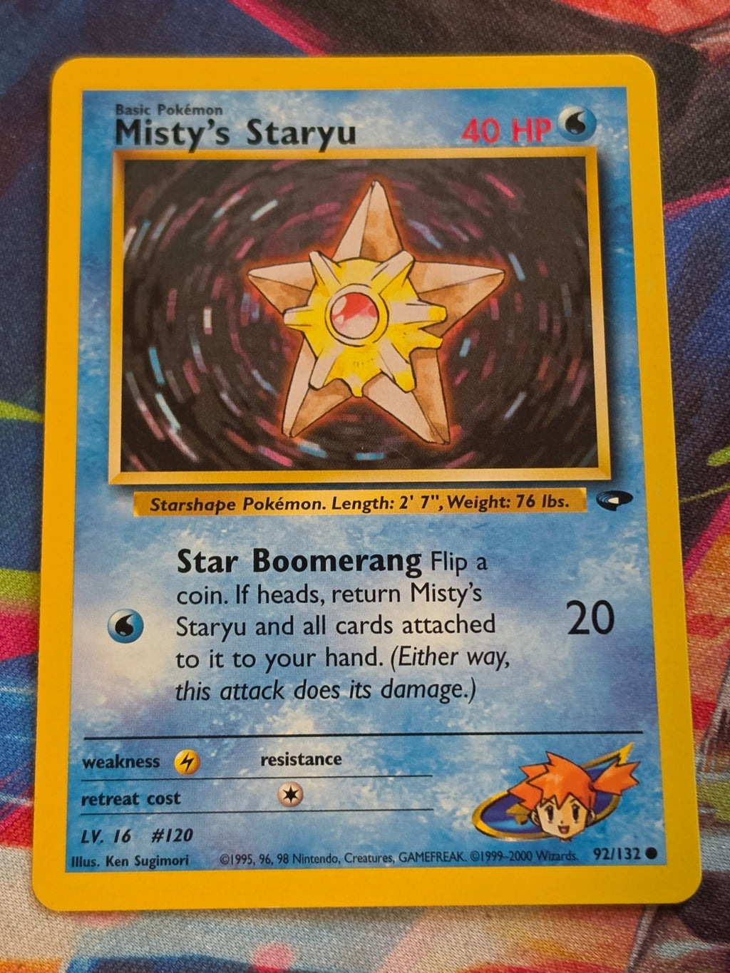 Misty's Staryu - 092/132 - Gym Challenge - Common - Unlimited - NM Pokemon