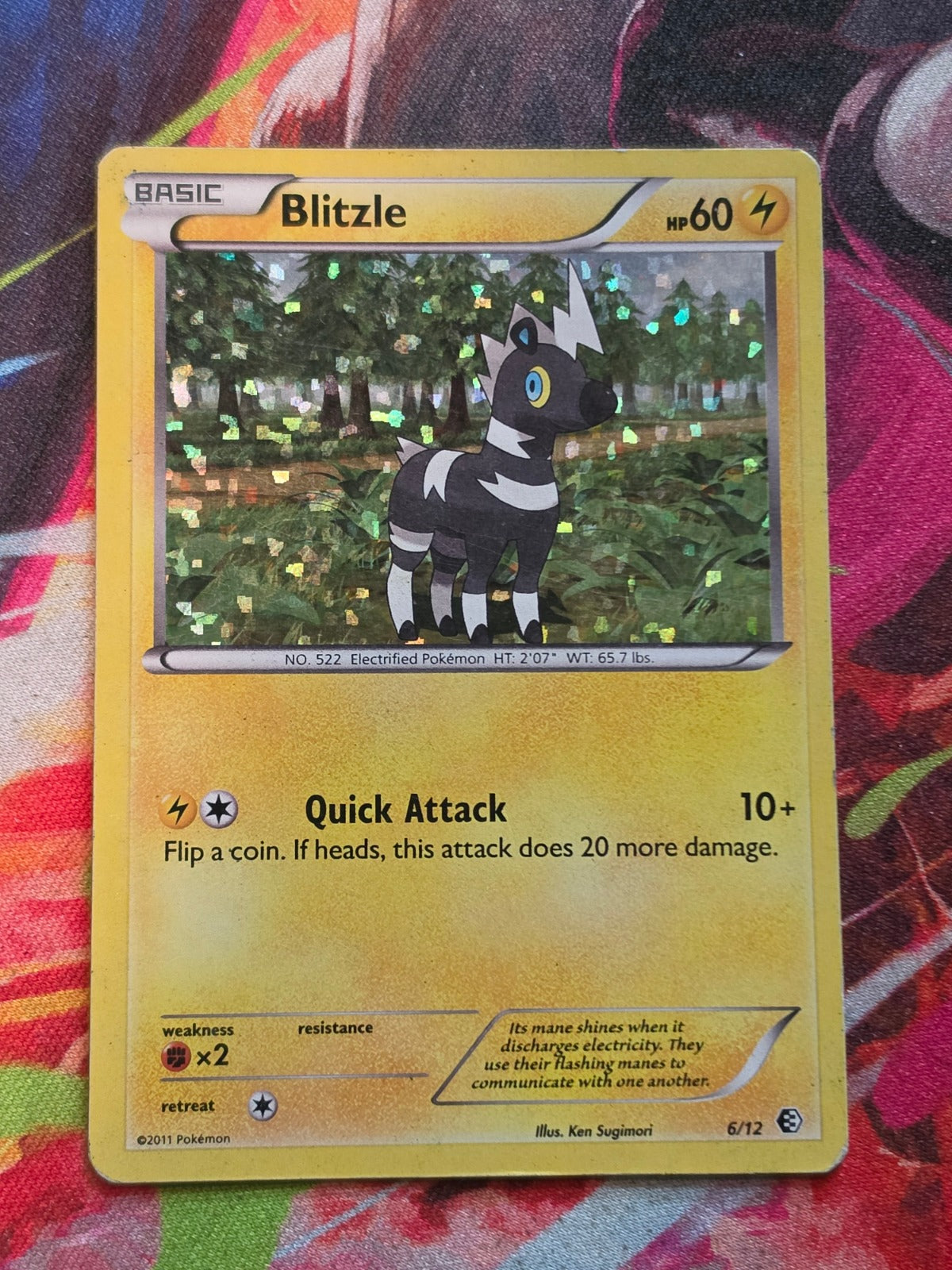 Blitzle Holo Promo McDonald's Promos 2011 006/012 MP Pokemon