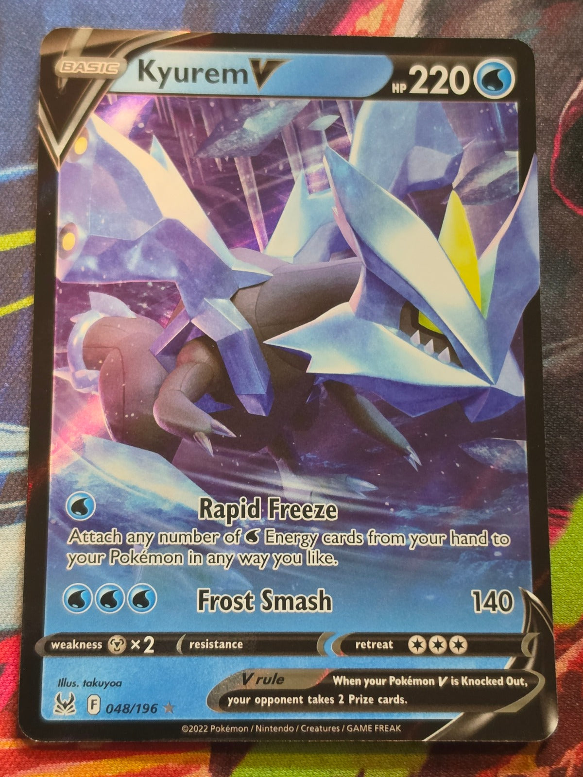 Kyurem V Ultra Rare SWSH11: Lost Origin 048/196 NM-/LP+ Pokemon