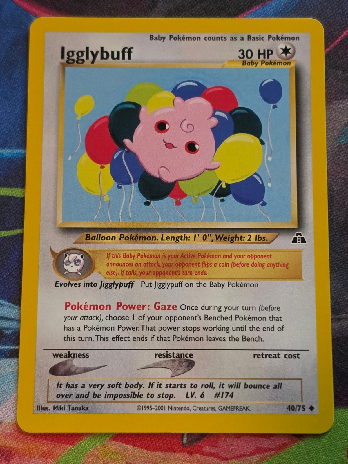 Igglybuff - 40/75 - Neo Discovery - Uncommon - Unlimited - LP+ Pokemon