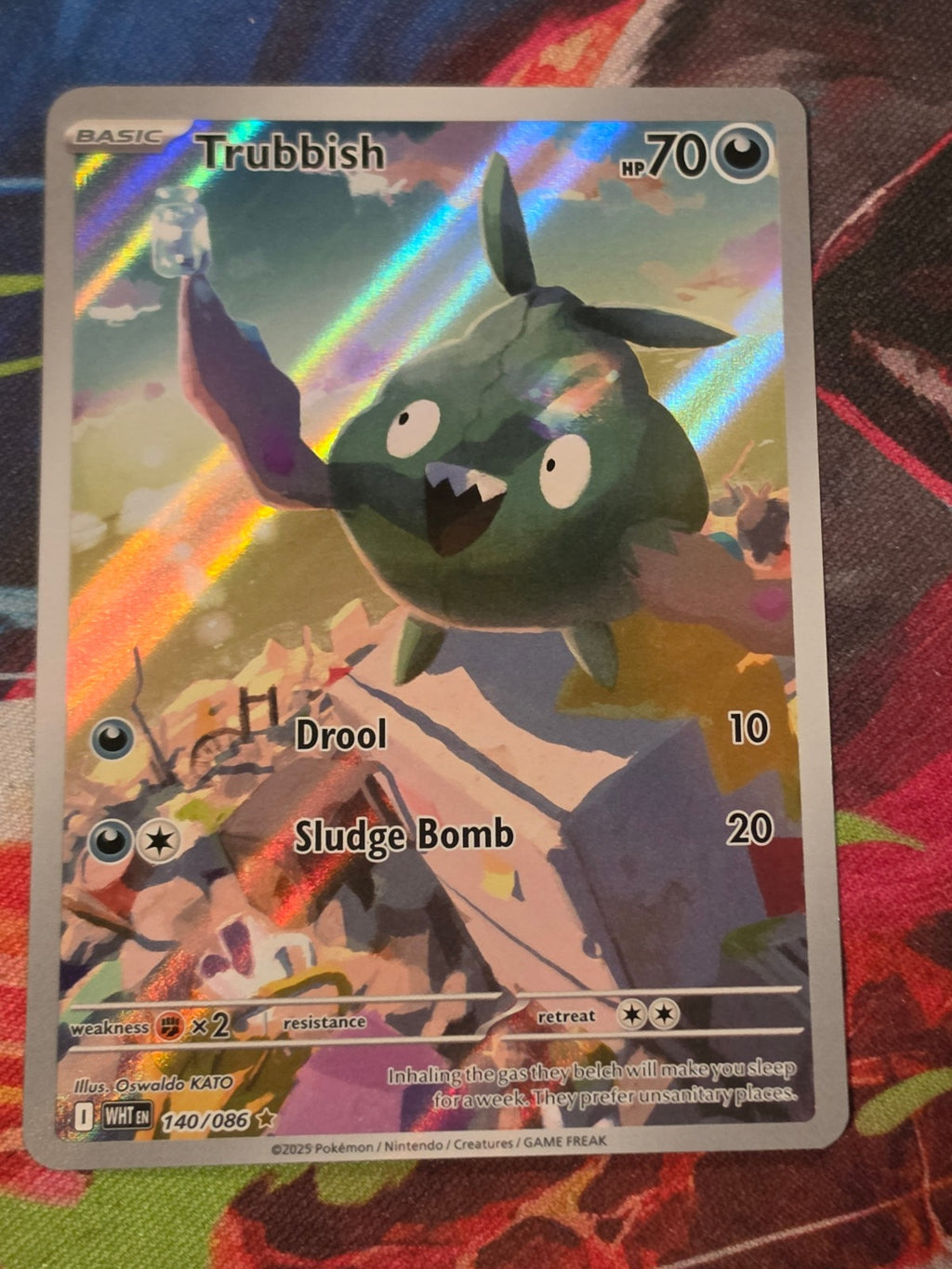 Trubbish Illustration Rare White Flare 140/086 NM Pokemon