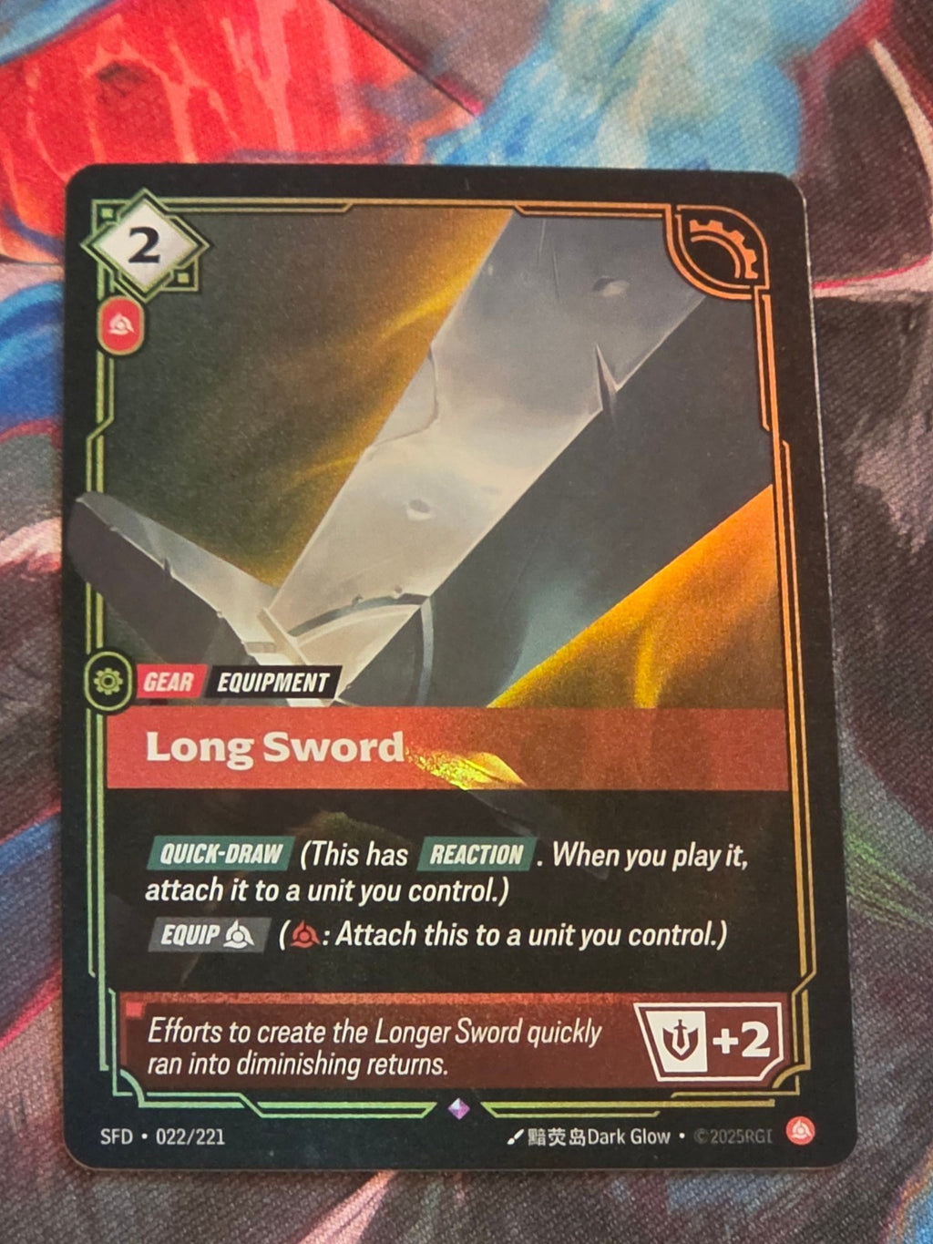 Long Sword - 022/221 - Spiritforged - Rare - NM