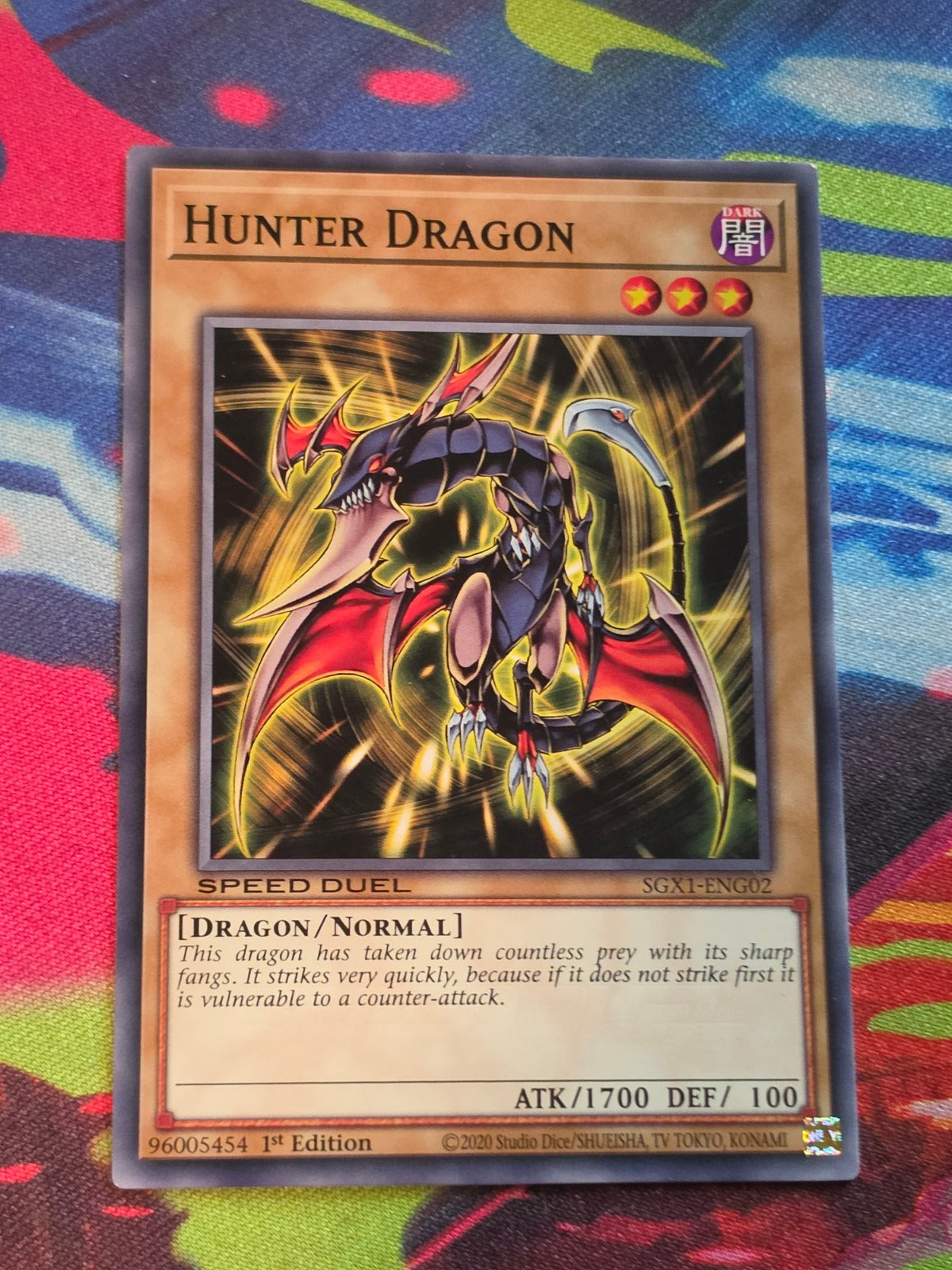 Hunter Dragon Common Speed Duel GX: Duel Academy Box SGX1-ENG02 1st Edition LP Yu-Gi-Oh!