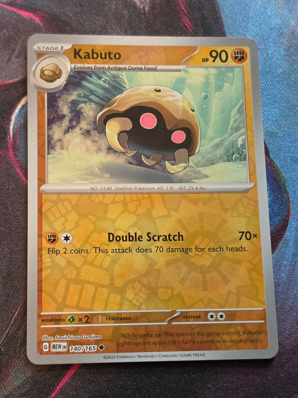 Kabuto Reverse Holo Uncommon Scarlet & Violet 151 140/165 NM Pokemon