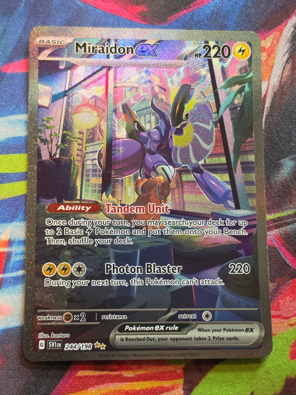 Miraidon ex Special Illustration Rare SV01: Scarlet & Violet Base Set 244/198 NM Pokemon