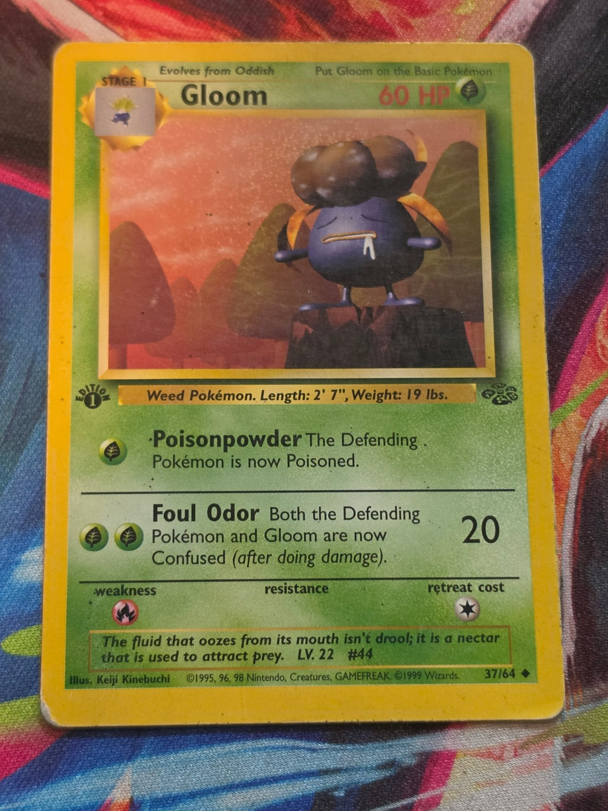 Gloom 1st Edition Uncommon Jungle 37/64 MP Pokemon