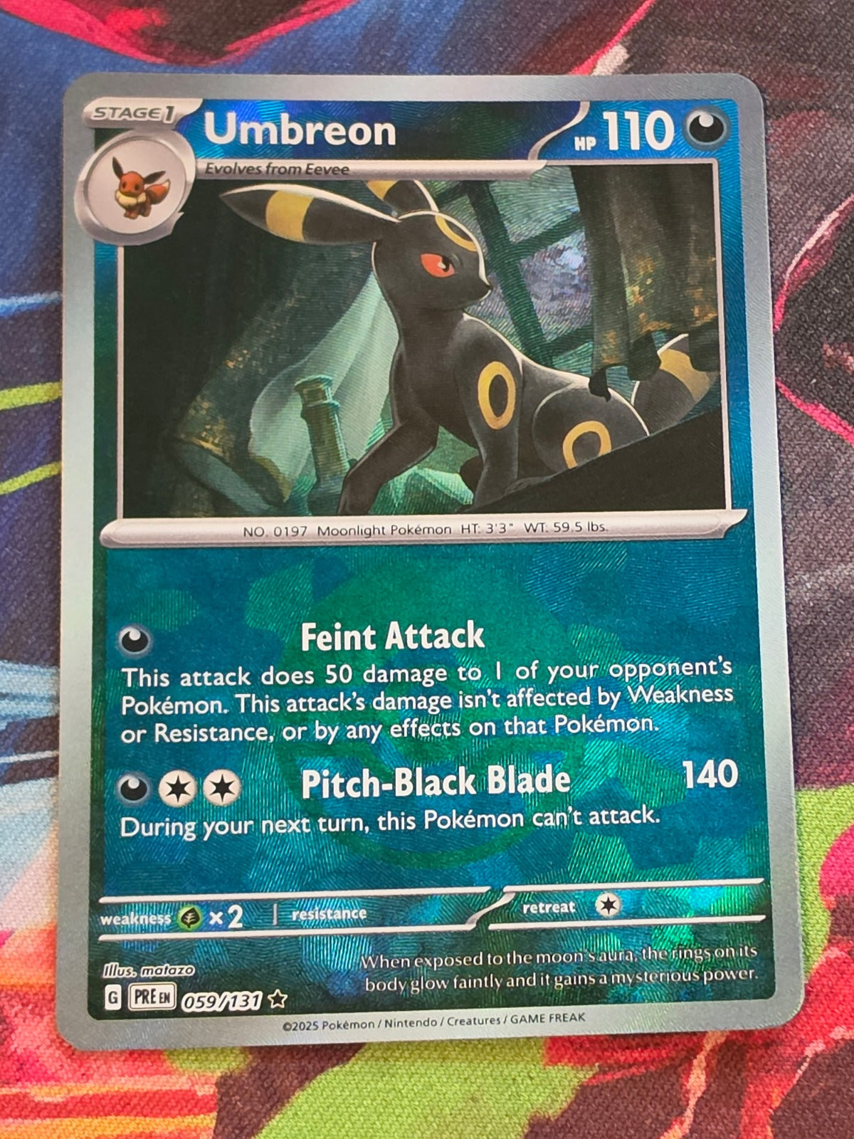 Umbreon (Poke Ball Pattern) Rare SV: Prismatic Evolutions 059/131 NM Pokemon