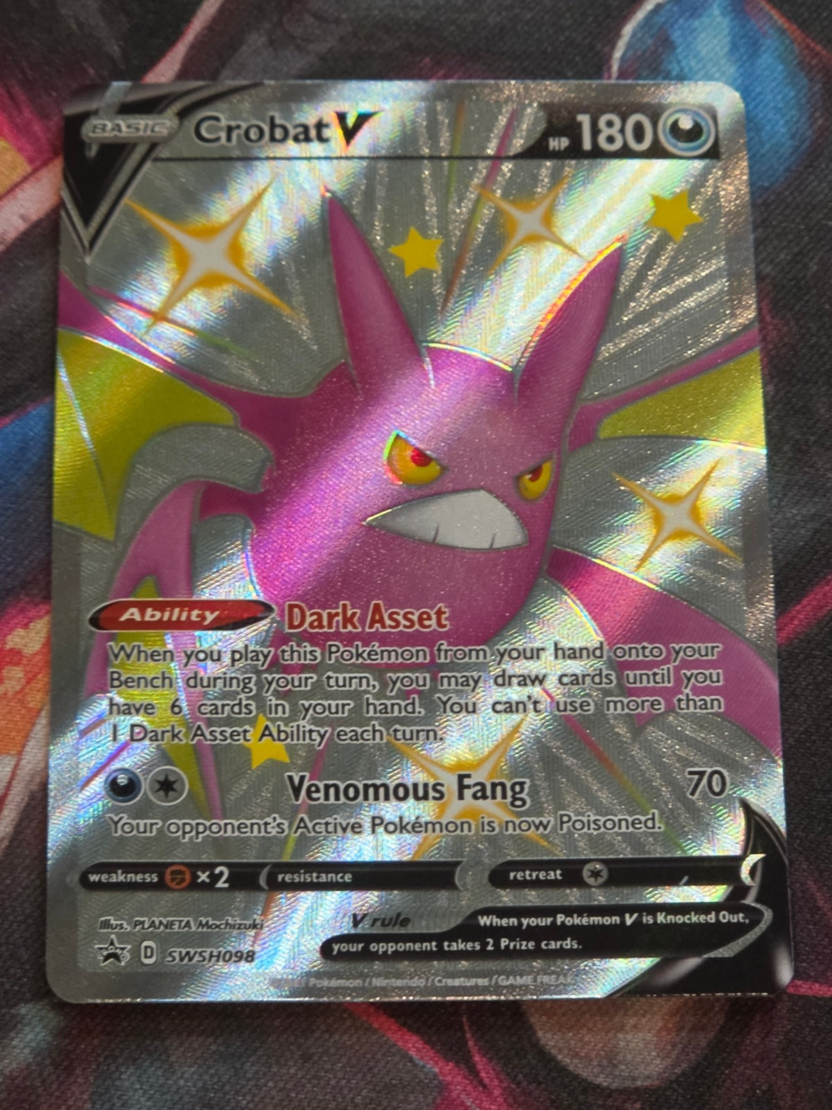 Crobat V - SWSH098 - SWSH: Sword & Shield Promo Cards - Promo - NM Pokemon