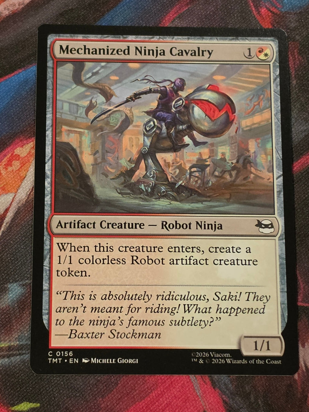 Mechanized Ninja Cavalry - 156 - Teenage Mutant Ninja Turtles - C - NM MTG