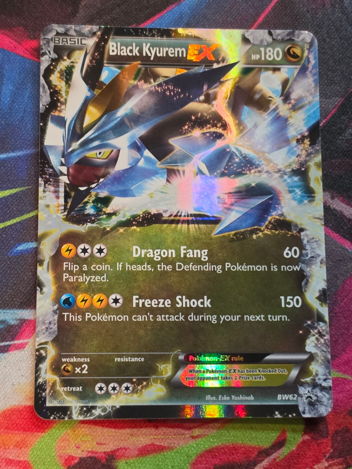 Black Kyurem EX Promo Black and White Promos BW62 LP Pokemon