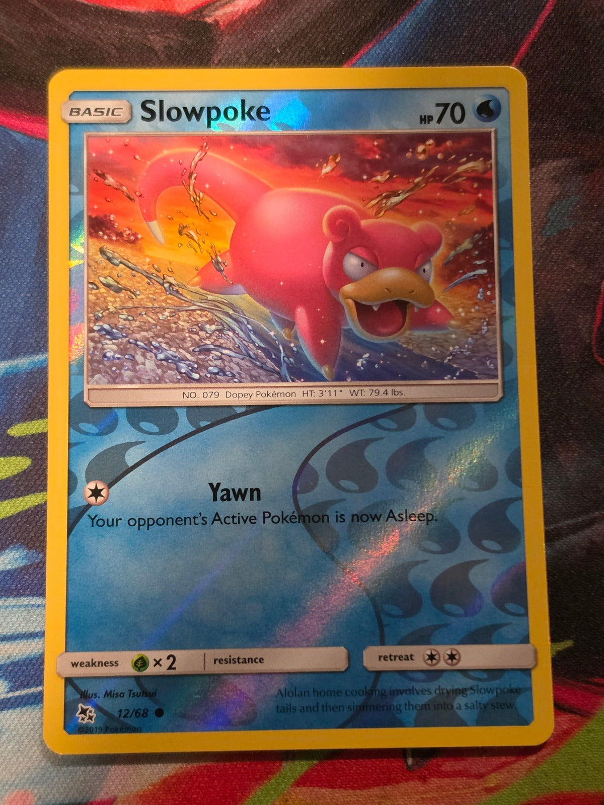 Slowpoke Common Hidden Fates 12/68 NM Pokemon