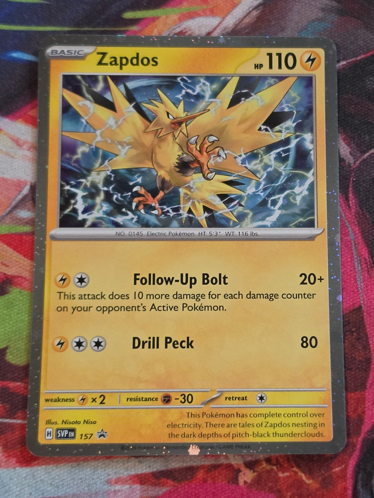 Zapdos (Cosmos Holo) - 157 - SV: Scarlet & Violet Promo Cards - Promo - NM Pokemon