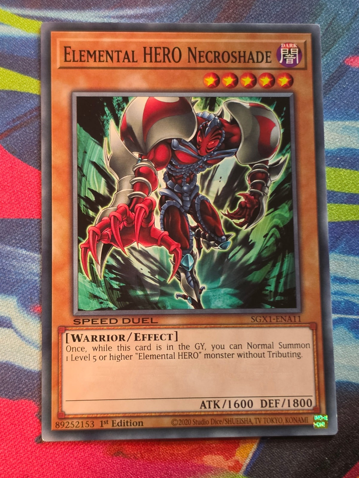 Elemental HERO Necroshade Common Speed Duel GX: Duel Academy Box SGX1-ENA11 1st Edition LP Yu-Gi-Oh!