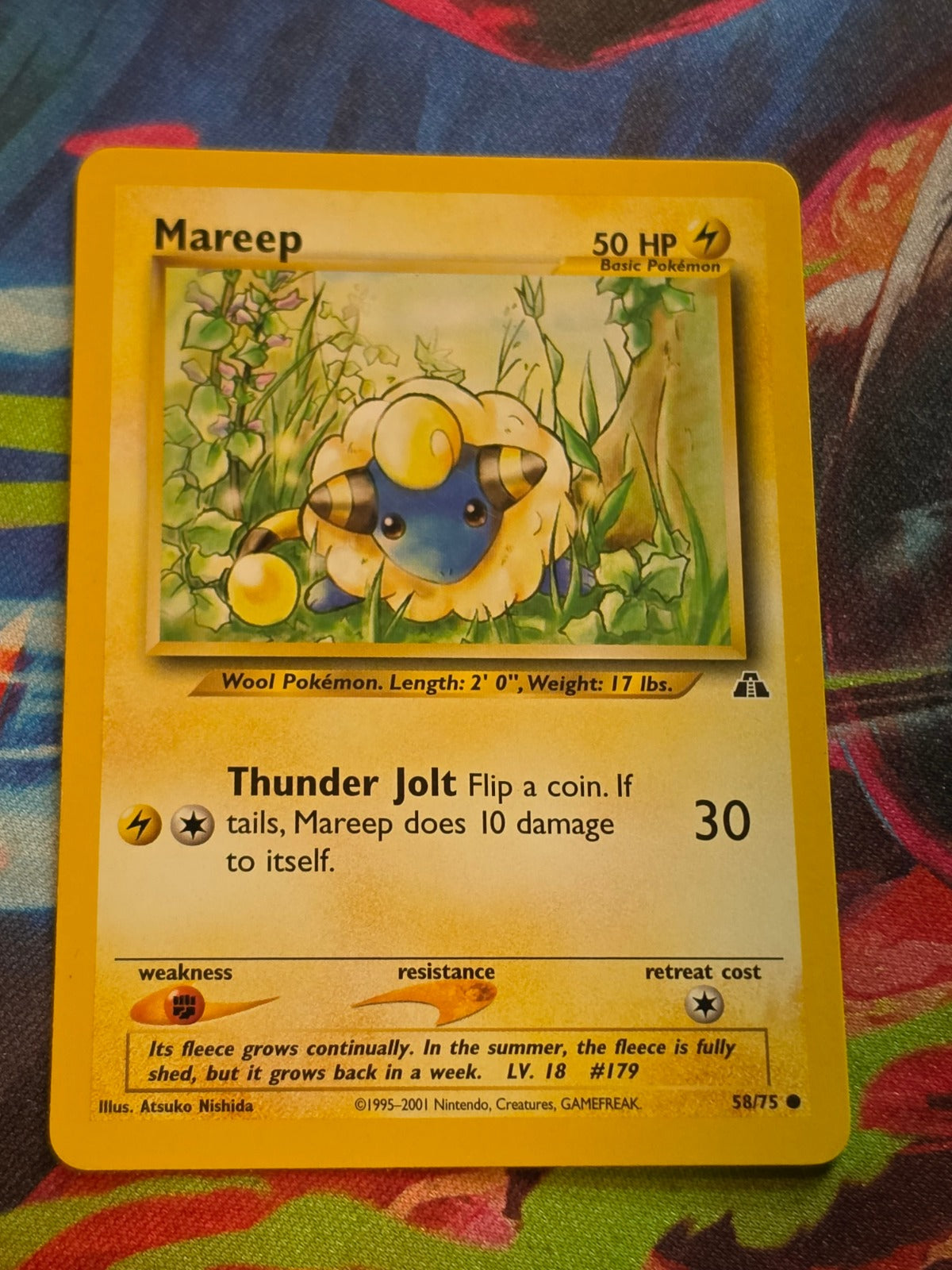 Mareep - 58/75 - Neo Discovery - Common - Unlimited - LP Pokemon