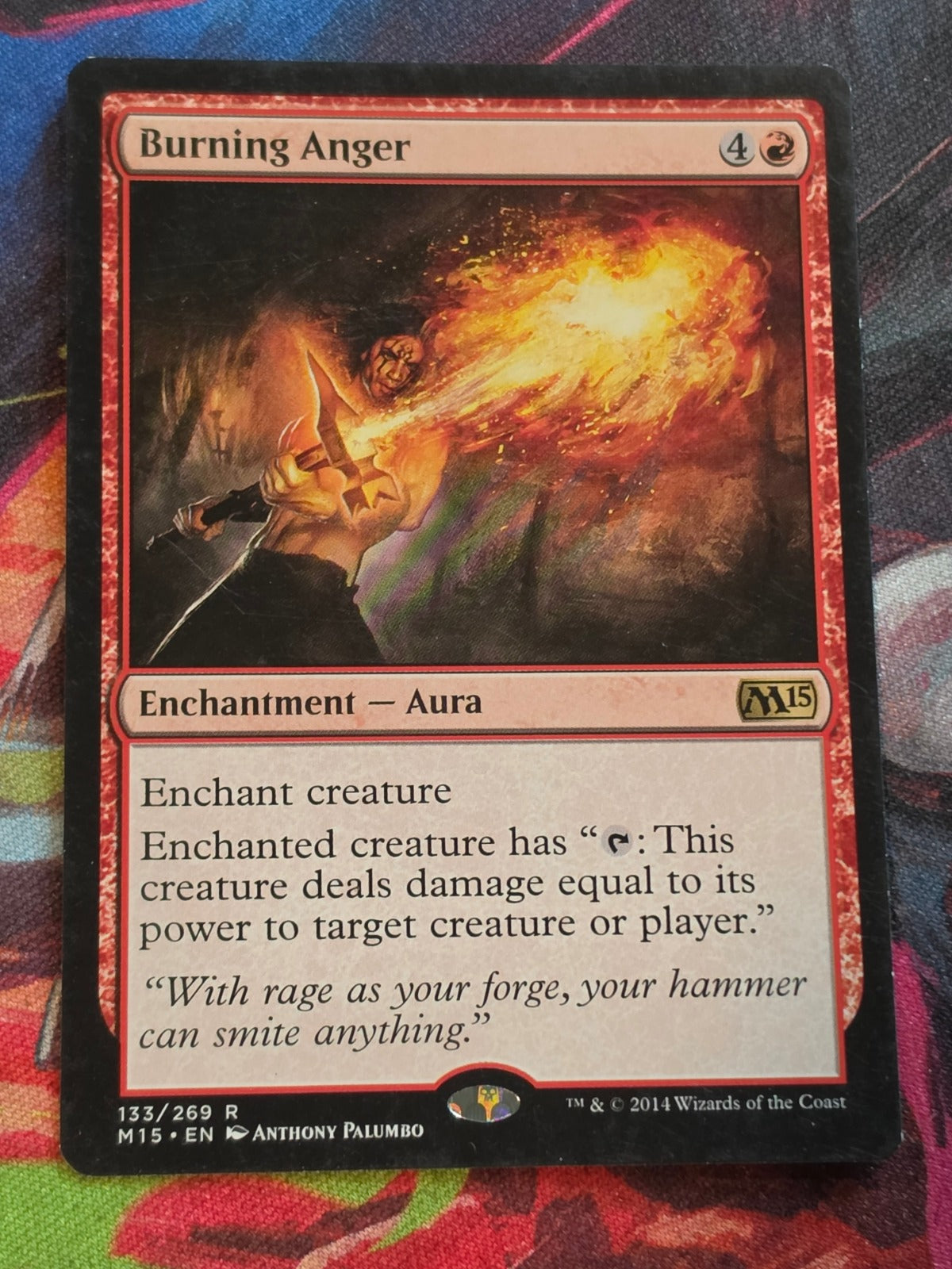 Burning Anger - 133 - Magic 2015 (M15) - R - LP MTG
