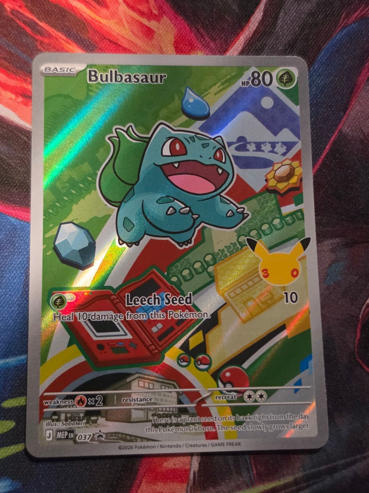 Bulbasaur Promo Mega Evolution Promo 037 NM Pokemon