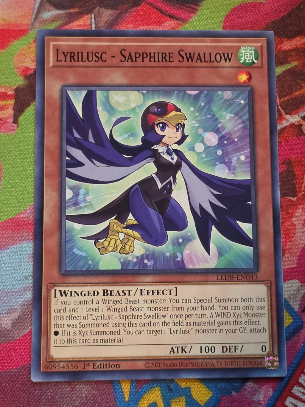 Lyrilusc - Sapphire Swallow Common Legendary Duelists: Synchro Storm LED8-EN043 LP