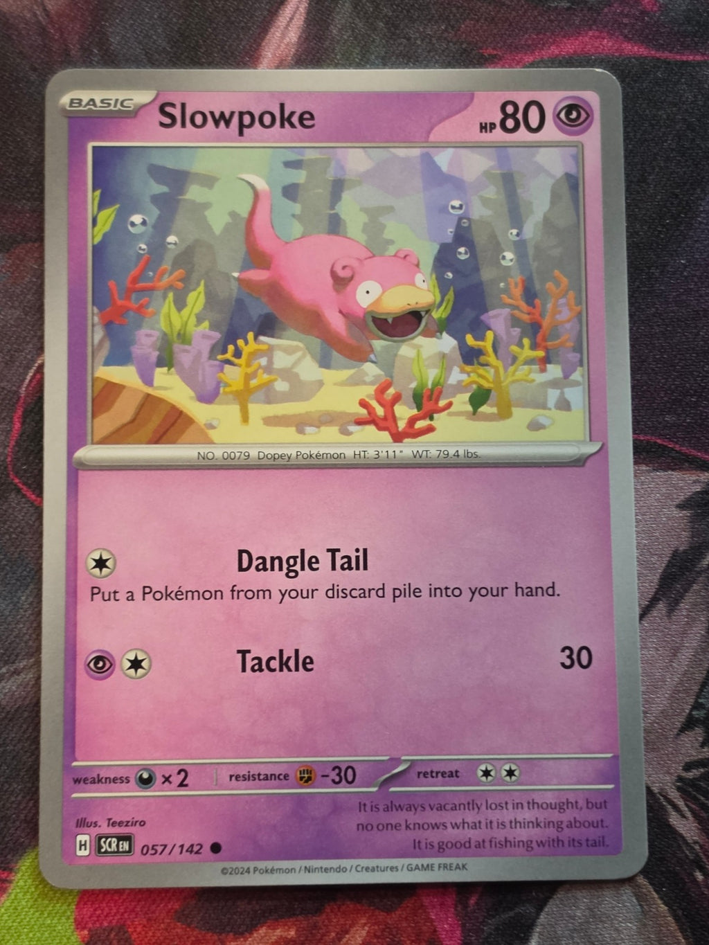 Slowpoke Common SV07: Stellar Crown 057/142 NM Pokemon