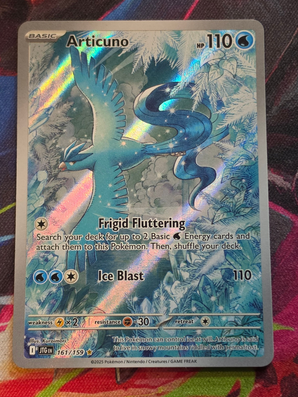 Articuno Illustration Rare Journey Together 161/159 NM Pokemon
