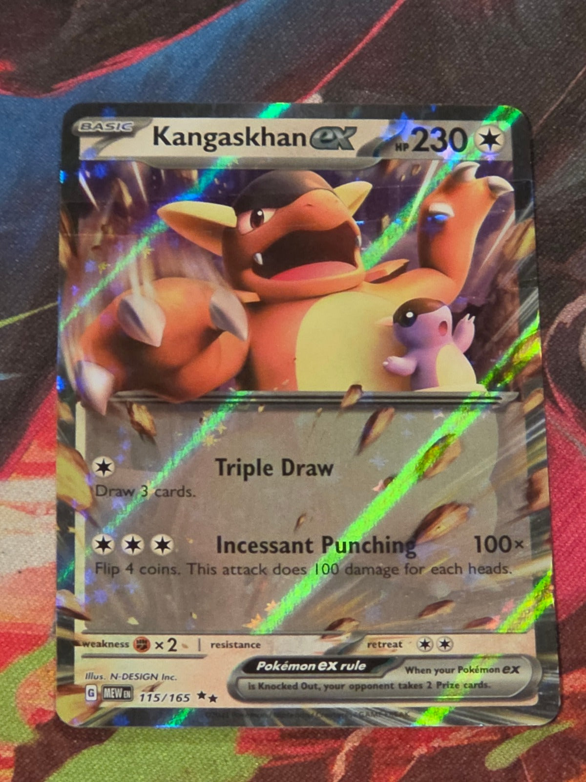 Kangaskhan ex - 115/165 - SV: Scarlet & Violet 151 - Double Rare - NM Pokemon