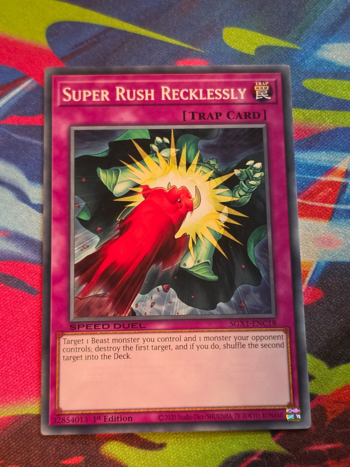 Super Rush Recklessly Common Speed Duel GX: Duel Academy Box SGX1-ENC18 1st Edition LP Yu-Gi-Oh!