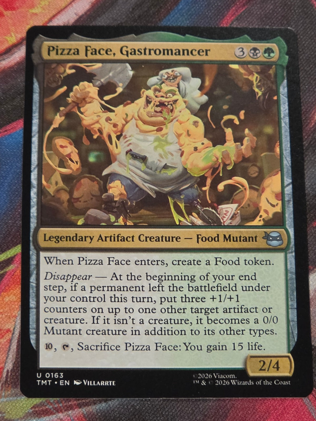 Pizza Face, Gastromancer - 163 - Teenage Mutant Ninja Turtles - U - NM MTG