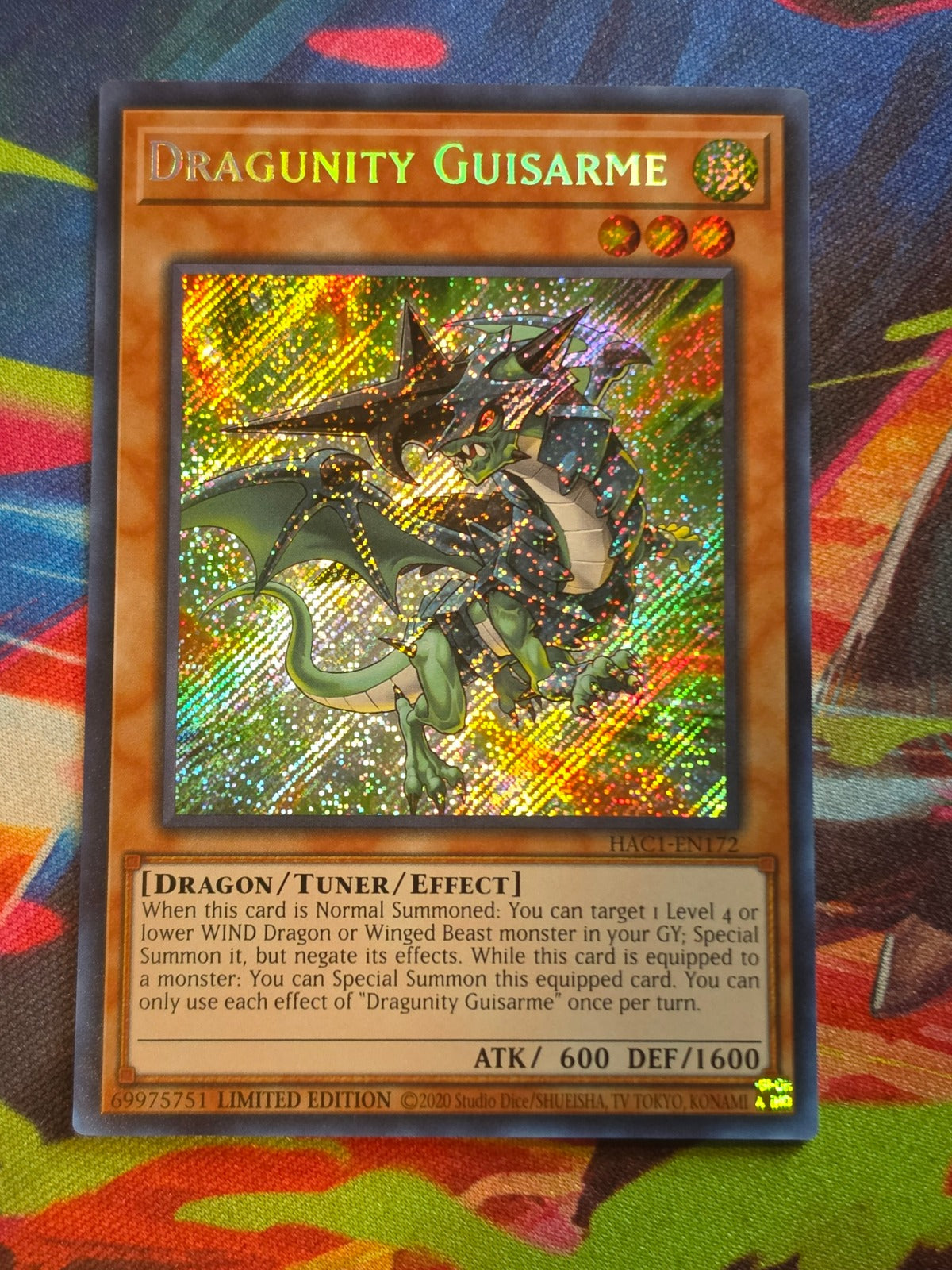 Dragunity Guisarme Secret Rare Hidden Arsenal: Chapter 1 HAC1-EN172 LP