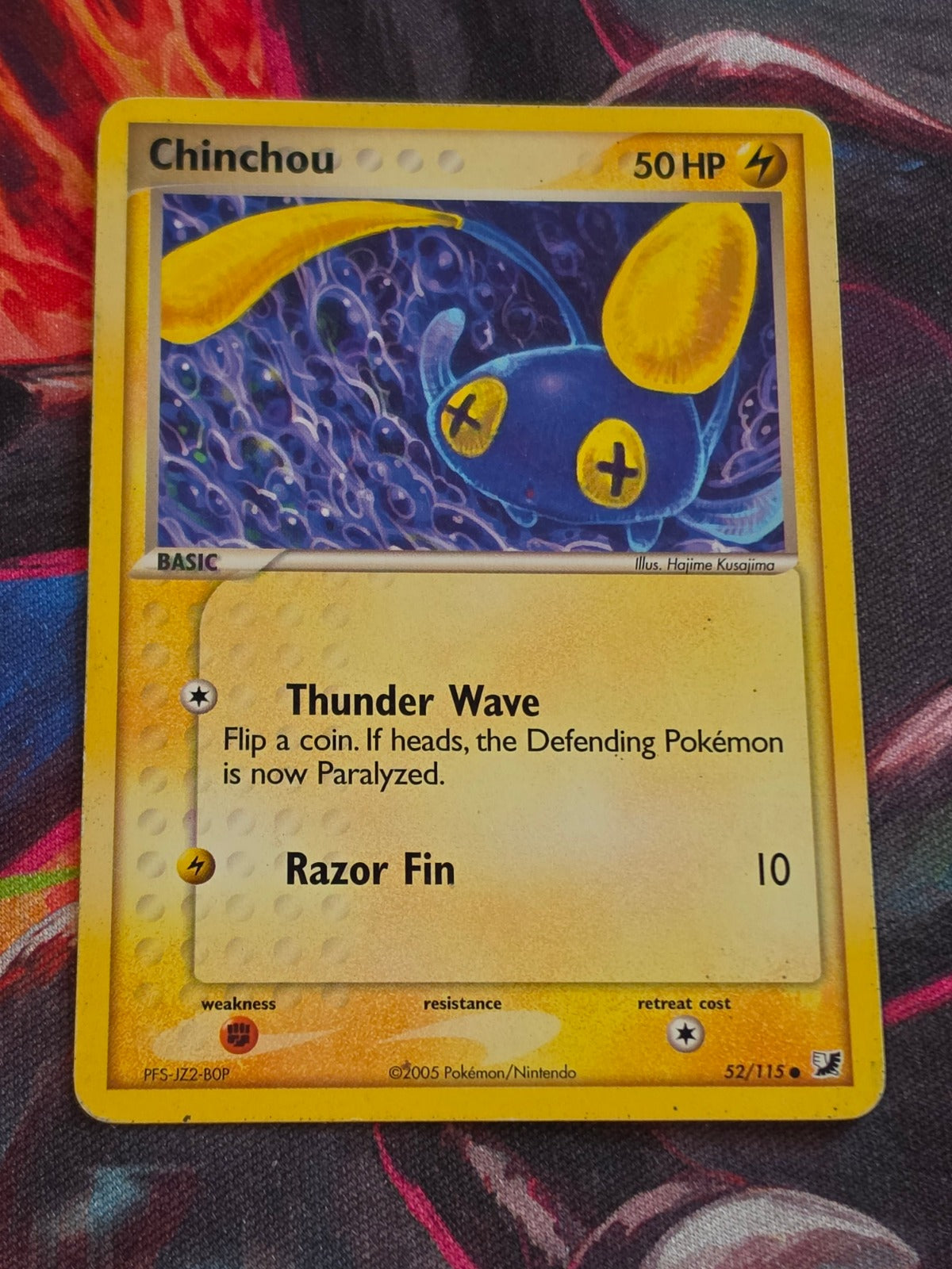 Chinchou - 52/115 - EX Unseen Forces - Common - LP - Pokemon