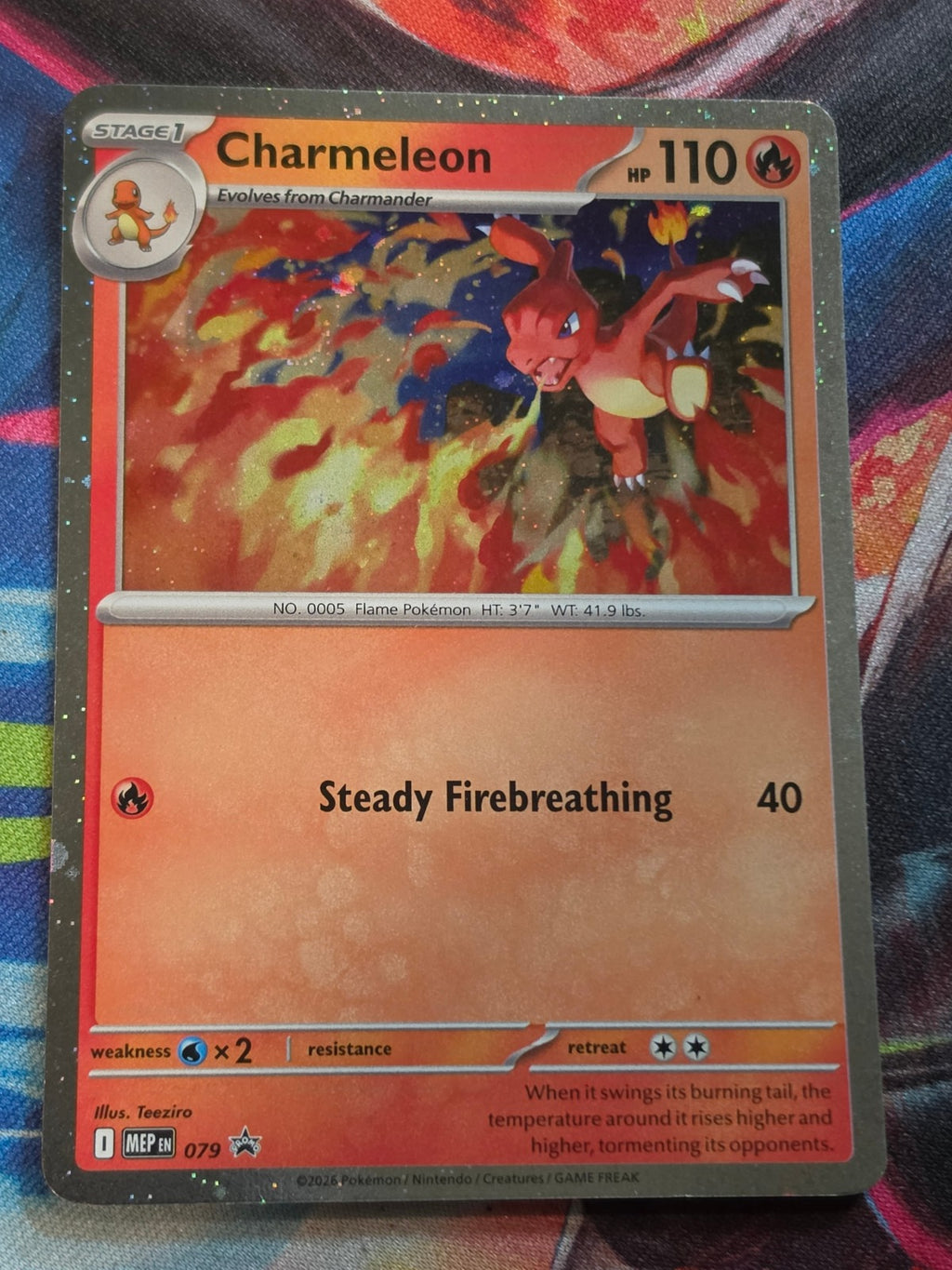 Charmeleon (Cosmos Holo) Promo ME: Mega Evolution Promo 079 NM Pokemon