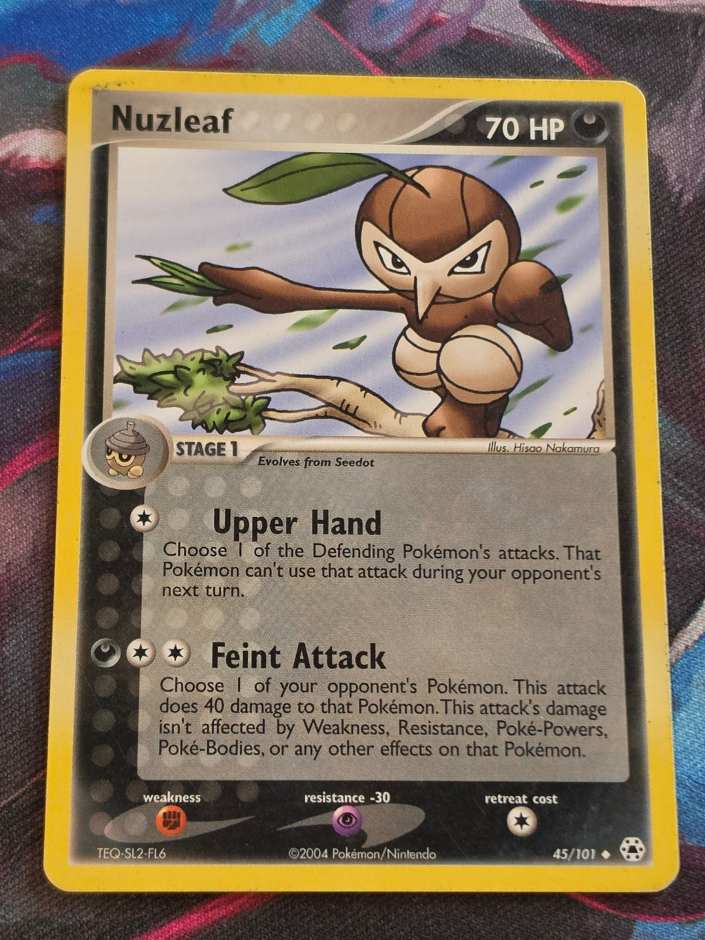 Nuzleaf - 45/101 - EX Hidden Legends - Uncommon - LP - Pokemon