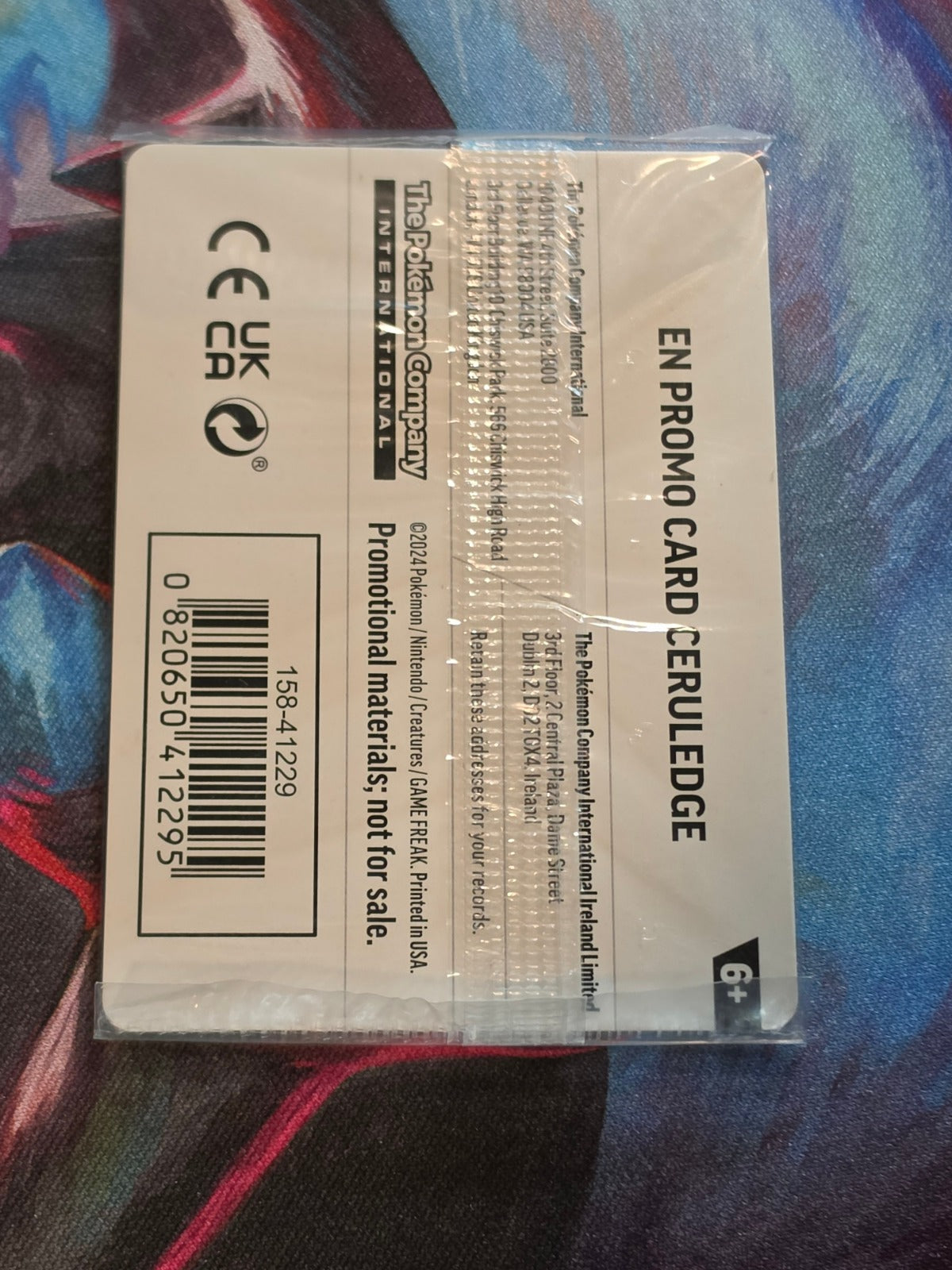 Ceruledge (Pokemon Day 2024) (Cosmos Holo) Promo Miscellaneous Cards & Products 040/091 NM SEALED Pokemon (Back)