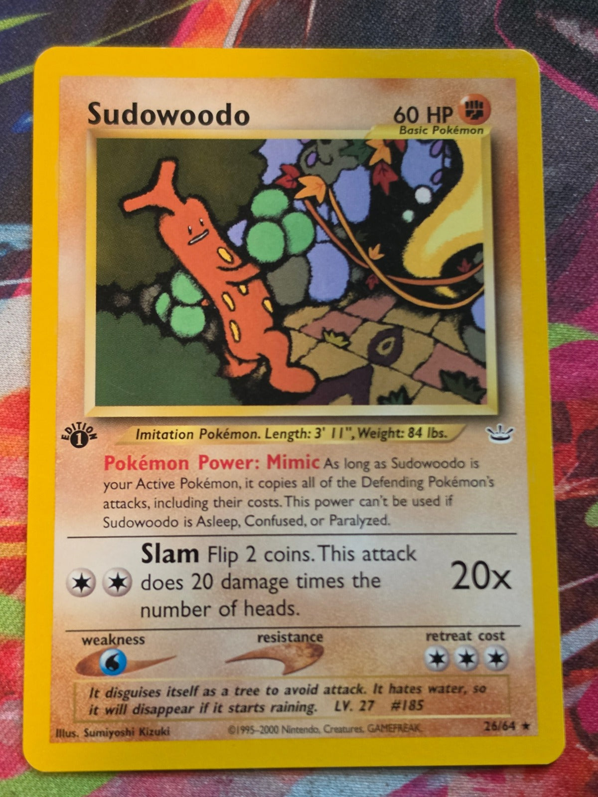 Sudowoodo Rare 1st Edition Neo Revelation 26/64 NM Pokemon