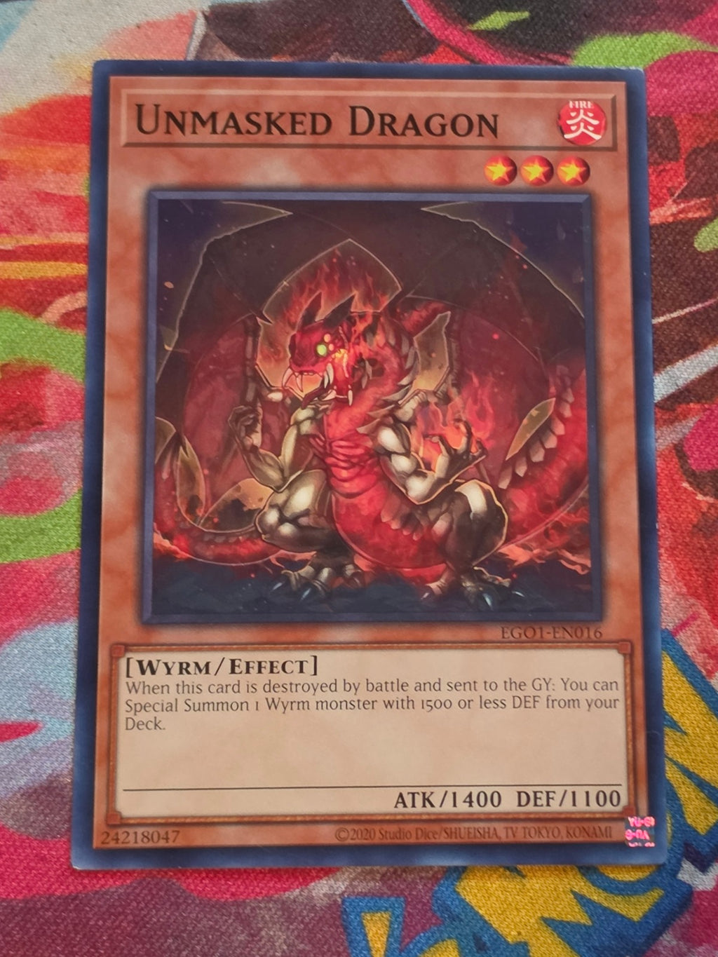 Unmasked Dragon Common Egyptian God Deck: Obelisk the Tormentor EGO1-EN016 LP
