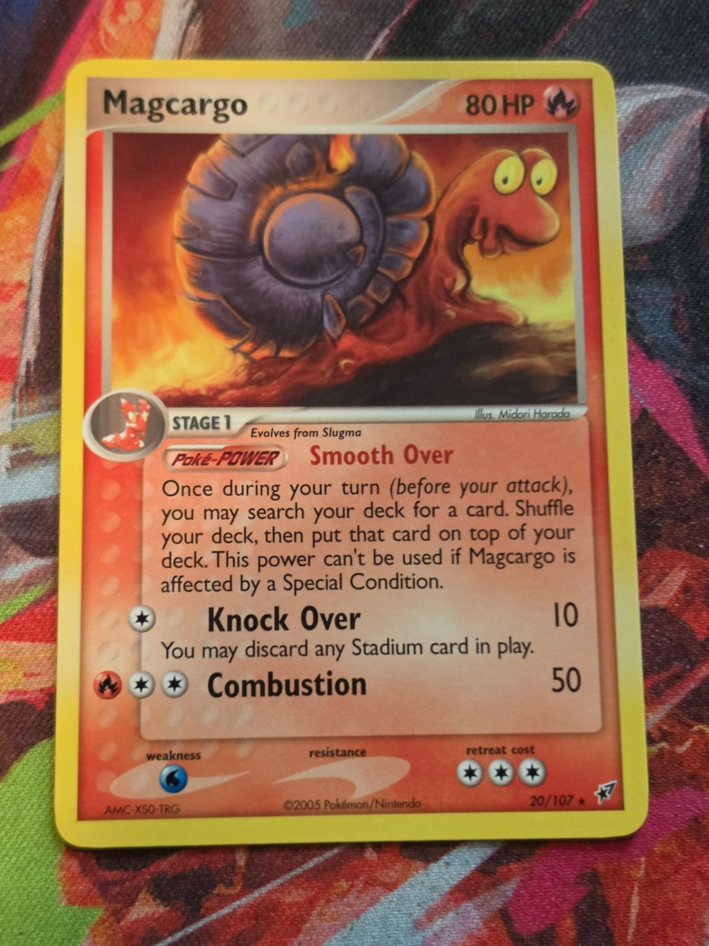 Magcargo Rare EX Deoxys 20/107 NM Pokemon