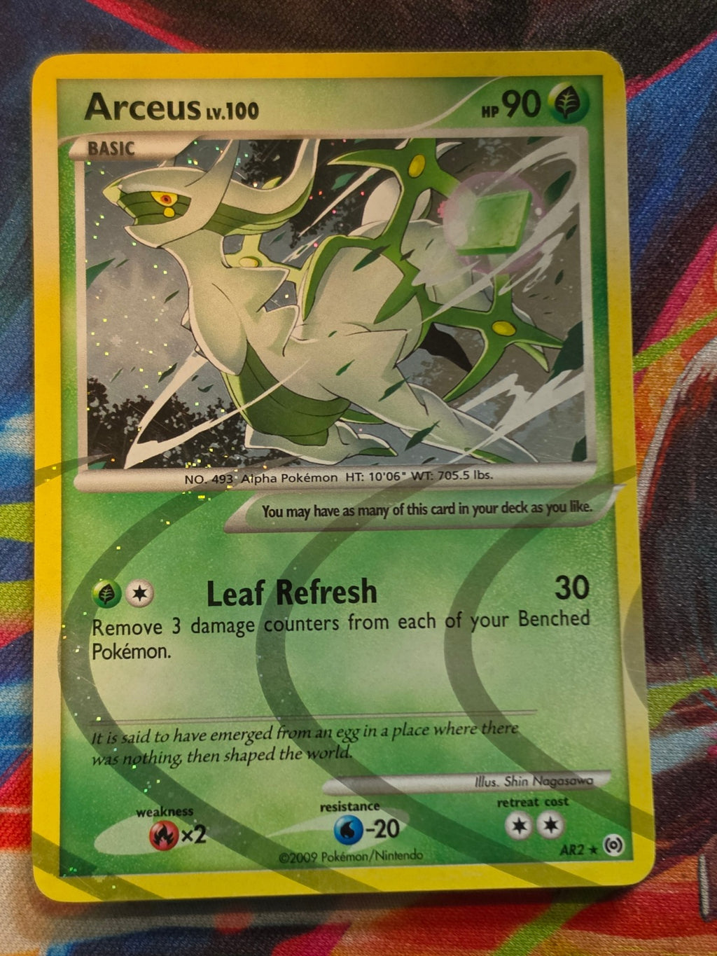 Arceus Holo Rare Arceus AR2 LP+ Pokemon