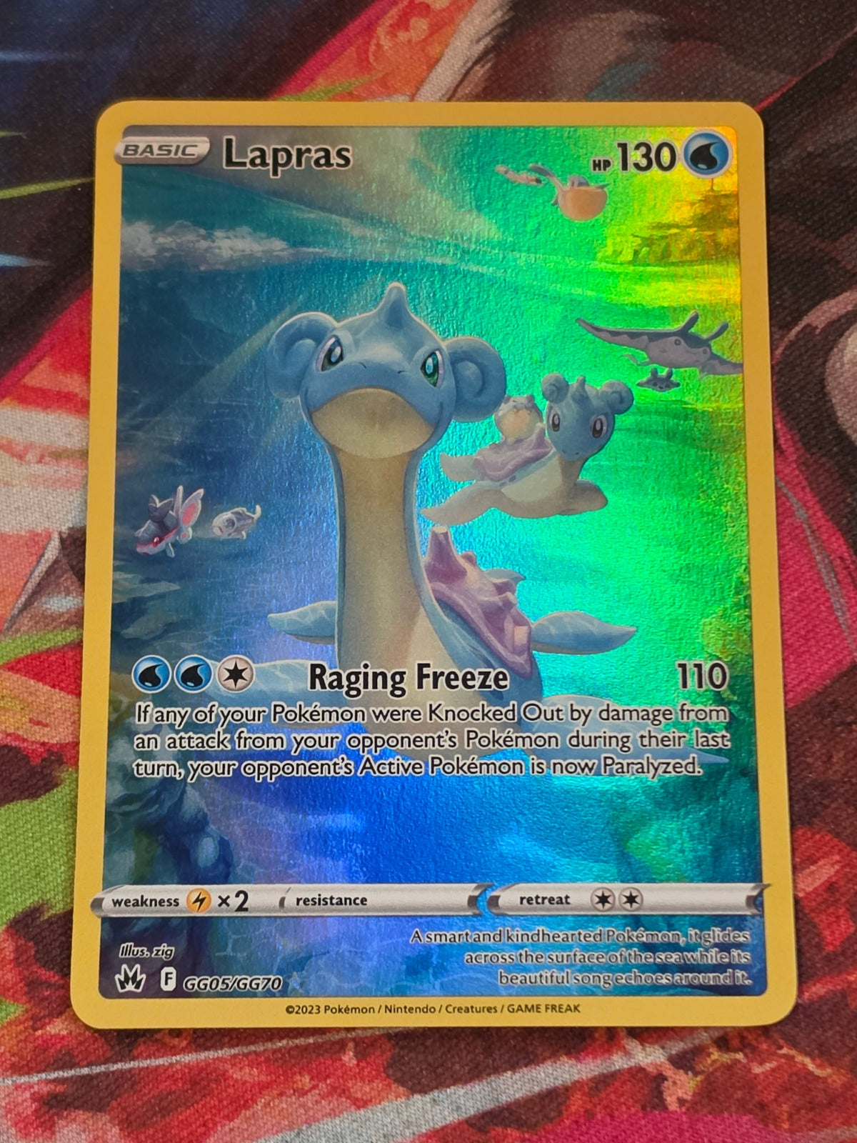 Lapras Ultra Rare Crown Zenith Galarian Gallery GG05/GG70 NM Pokemon