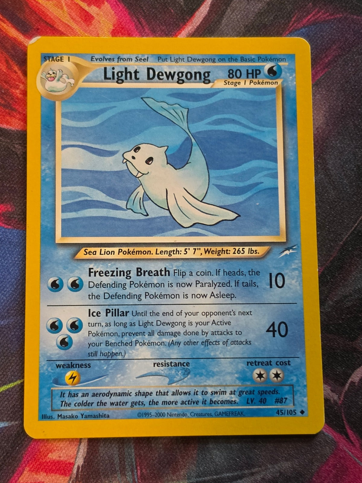 Light Dewgong - 045/105 - Neo Destiny - Uncommon - Unlimited - LP Pokemon