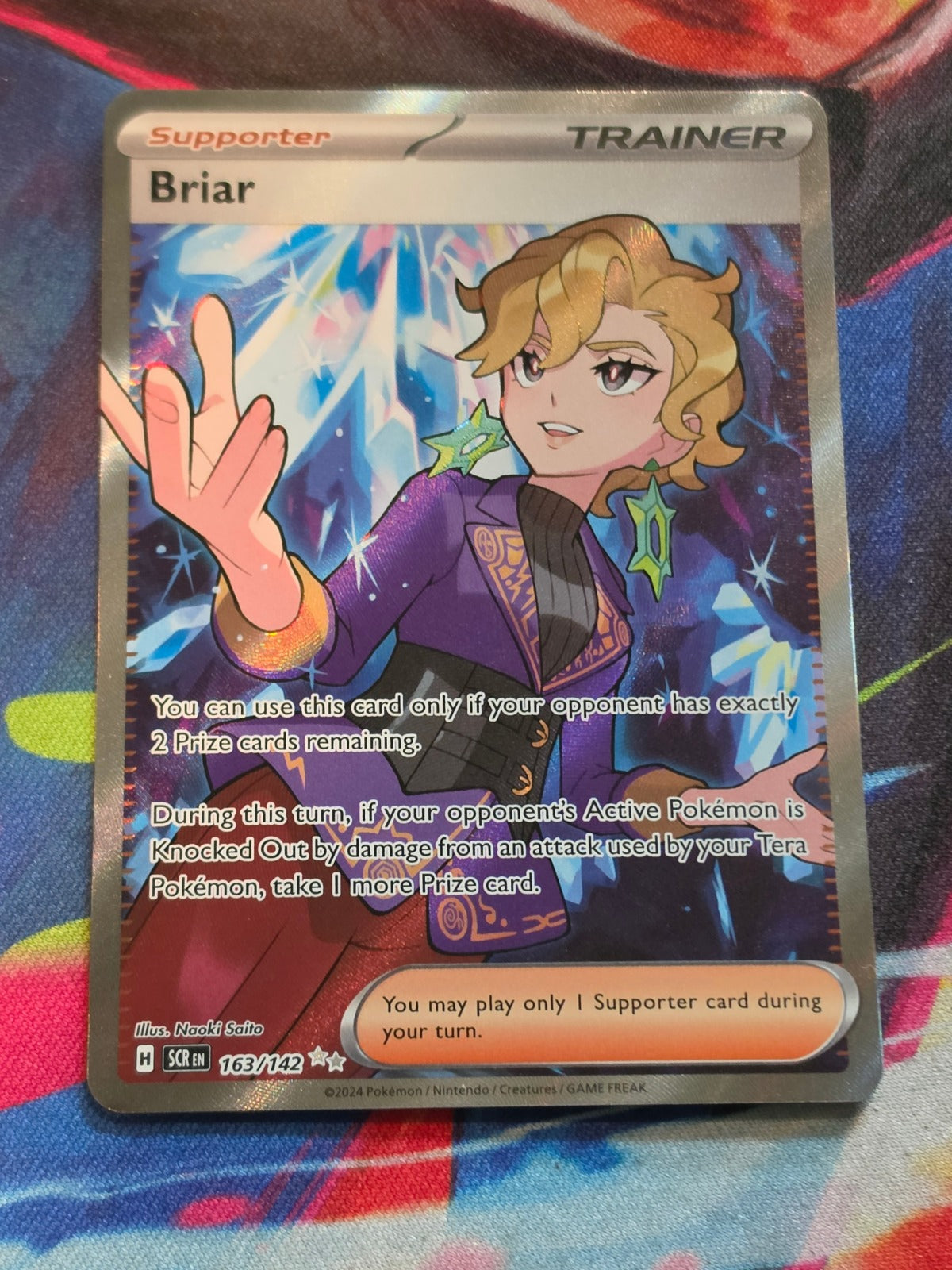 Briar Ultra Rare Stellar Crown 163/142 NM Pokemon
