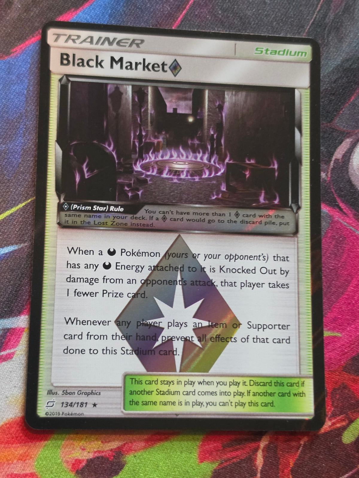Black Market Prism Star Prism Rare Team Up 134/181 NM Pokemon