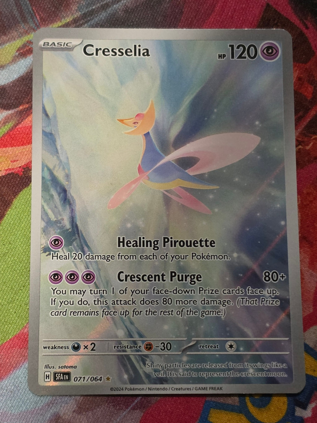 Cresselia Illustration Rare SV: Shrouded Fable 071/064 NM Pokemon
