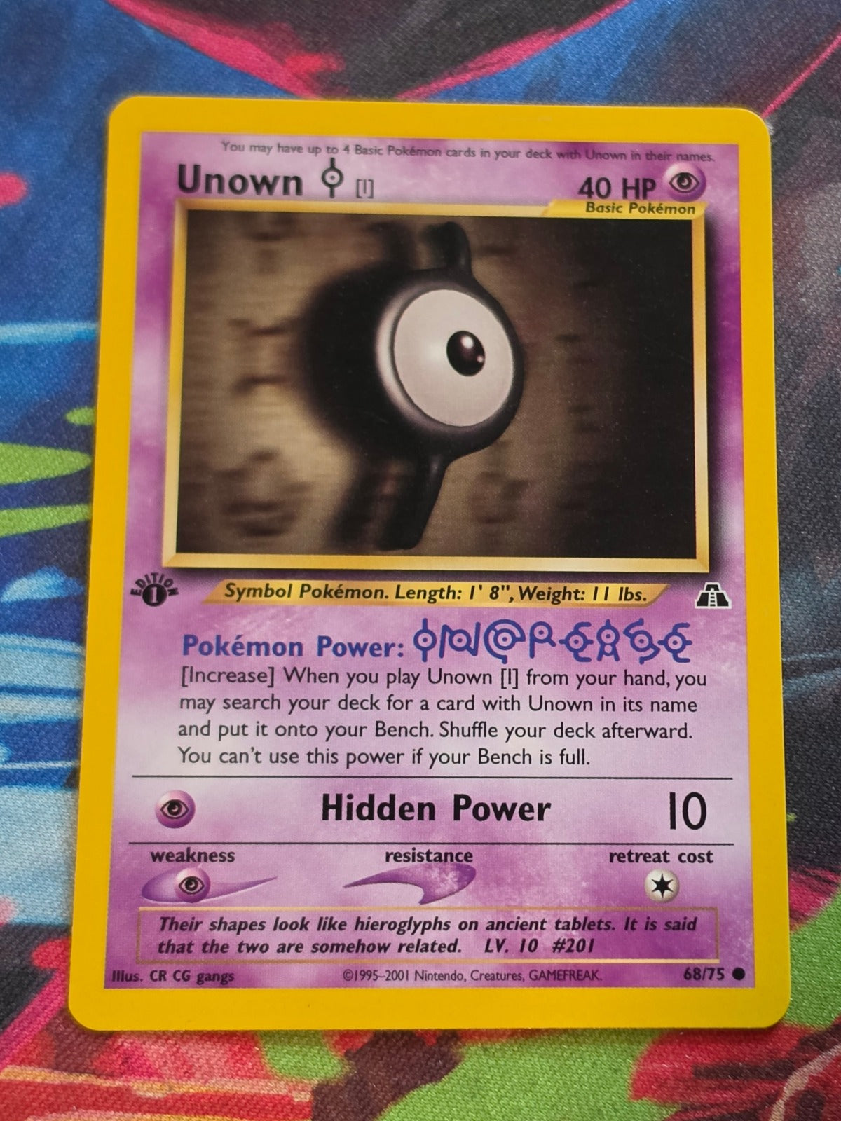 Unown [I] - 68/75 - Neo Discovery - Common - 1st Edition - NM Pokemon