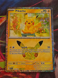 Pikachu - 025/128 - ME: 30th Celebration - Pikachu Rare - NM - Pokemon