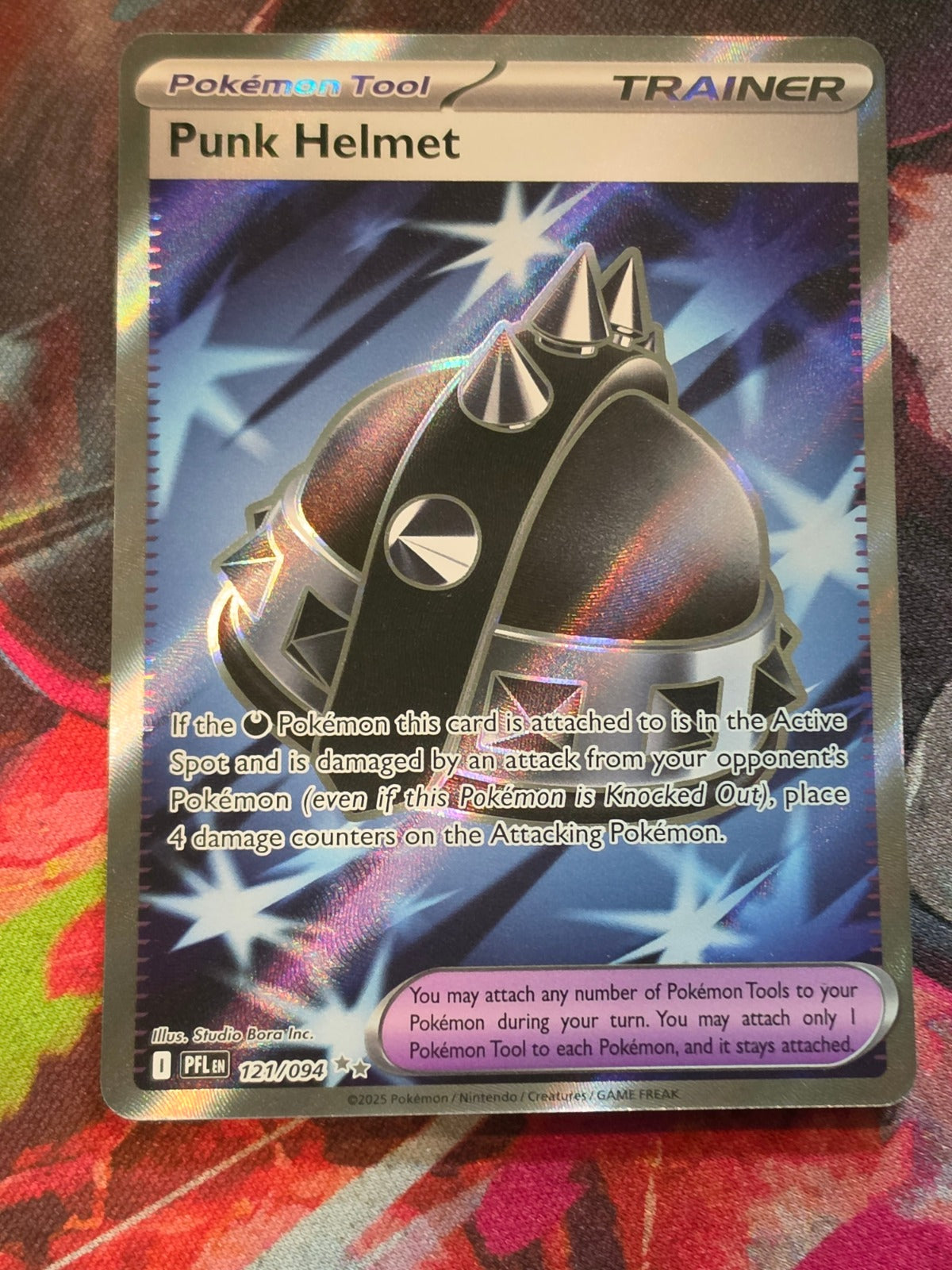 Punk Helmet Ultra Rare Phantasmal Flames 121/094 NM Pokemon