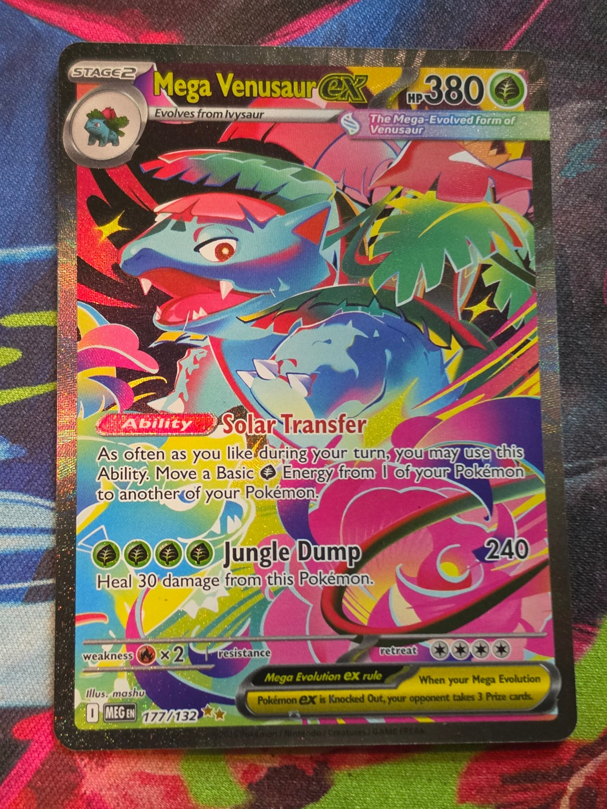 Mega Venusaur ex Special Illustration Rare ME01: Mega Evolution 177/132 NM Pokemon