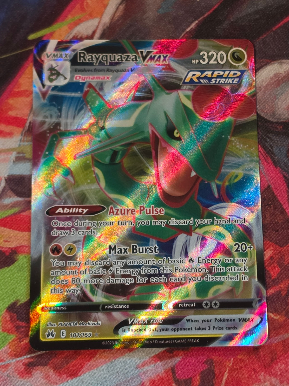 Rayquaza VMAX Ultra Rare Crown Zenith 101/159 LP Pokemon