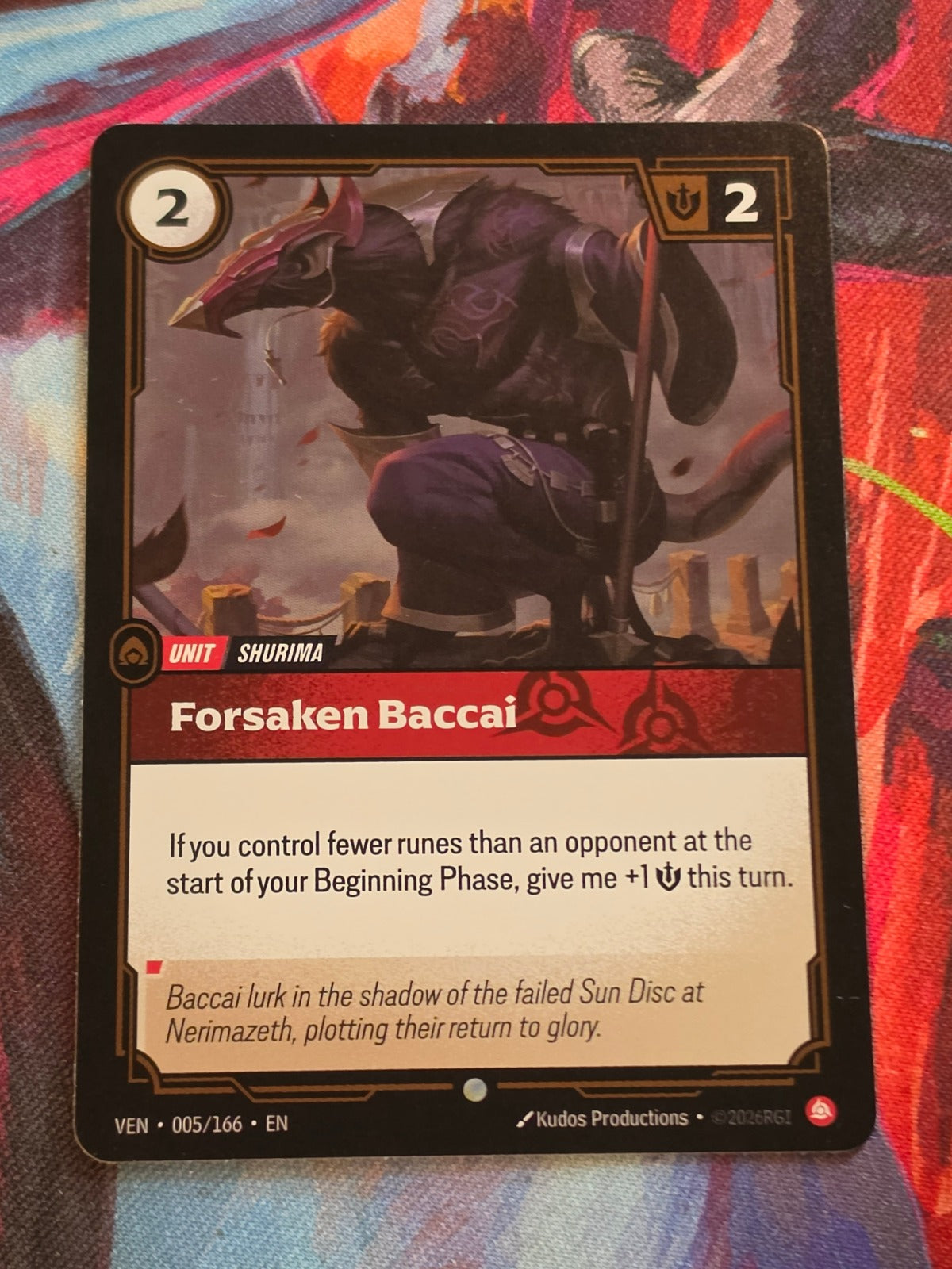 Forsaken Baccai - 005/166 - Vendetta - Common - NM