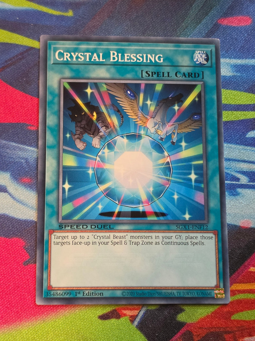 Crystal Blessing Common Speed Duel GX: Duel Academy Box SGX1-ENF12 1st Edition 1st Edition LP Yu-Gi-Oh!