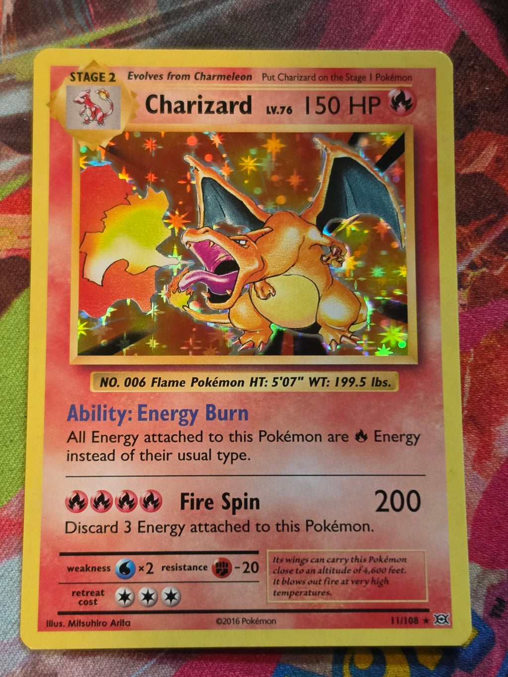 Charizard Holo Rare XY - Evolutions 11/108 NM Pokemon