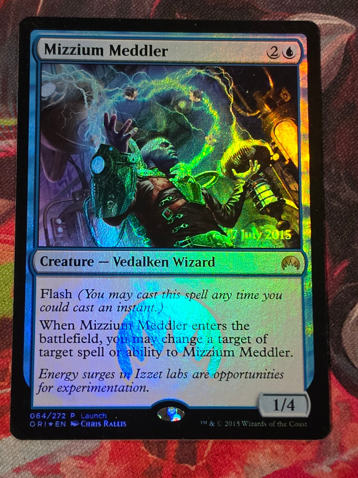 Mizzium Meddler - 64 - Magic Origins Promos - P - Foil - LP MTG